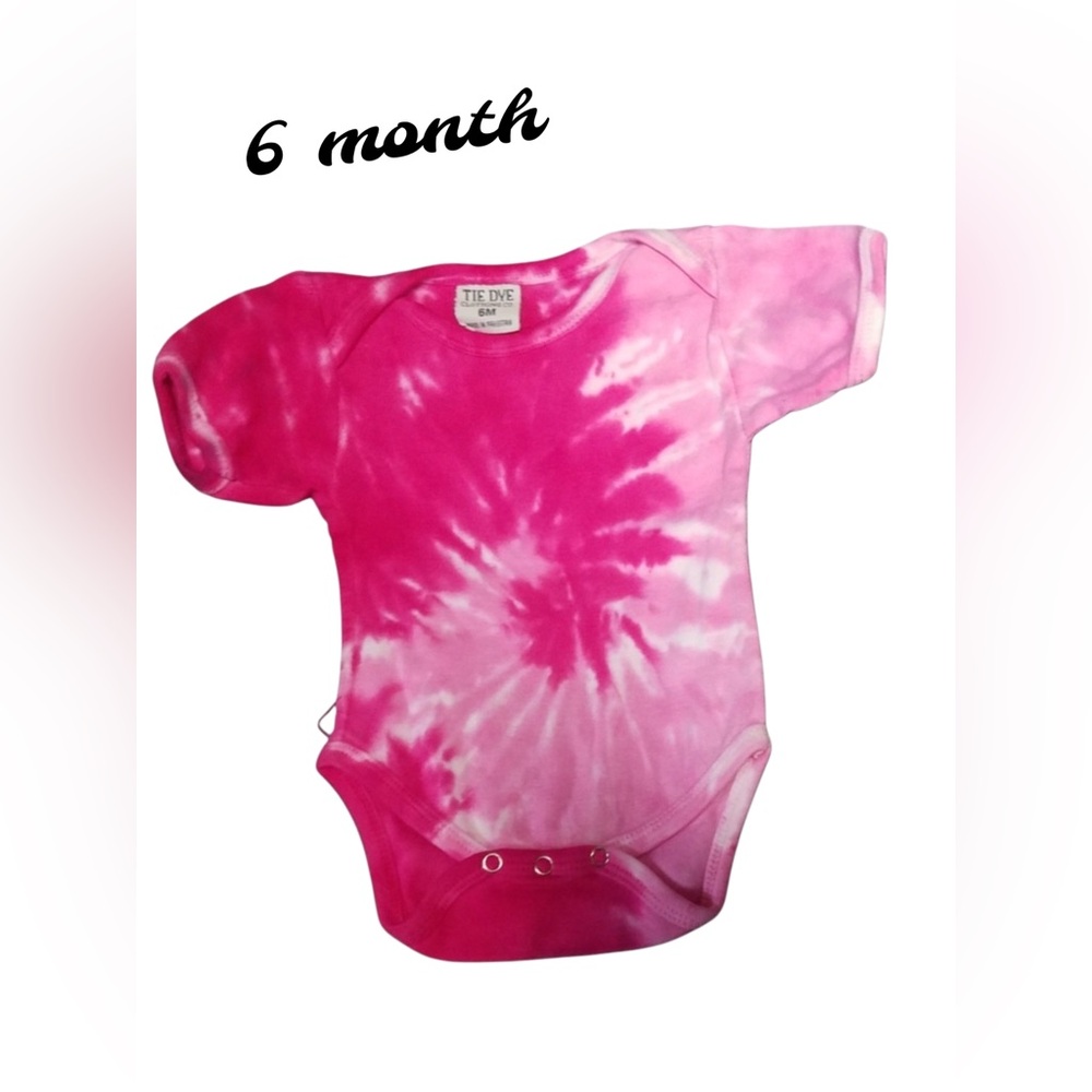 $5🔥 6M Pink Tie-Dye Onesie One Piece